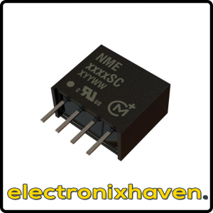 Murata Power Solutions Inc. NME1212SC DC DC CONVERTER 12V 1W (Isolated Module DC DC Converter 1 Output 12V 83mA 10.8V - 13.2V Input)