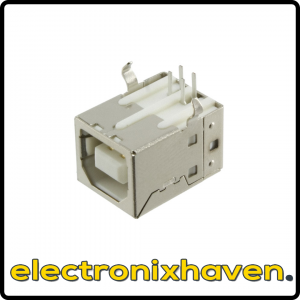 Würth Elektronik 61400416121 CONN RCPT USB2.0 TYPEB 4POS R/A (USB-B (USB TYPE-B) USB 2.0 Receptacle Connector 4 Position Through Hole, Right Angle)