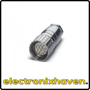 PHOENIX CONTACT 1593076 1593076 (RC-06P1N121000) (Circular Connector, RC Series, Cable Mount Plug, 6 Contacts, Solder Pin, Threaded, Metal Body)