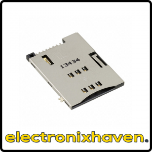 Molex 0475532001 SIM Card Connector Push-Push R/A SMD 8 Position (6 + 2) Gold WM9889CT-ND
