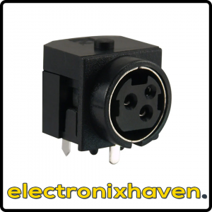 Kycon KPJX‑3S 3‑Position Circular Connector Jack – Female Solder Mount